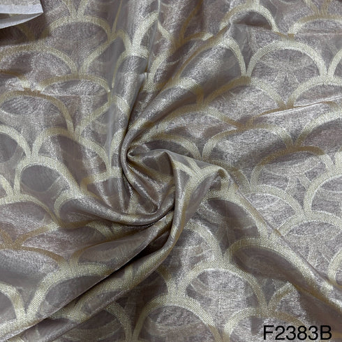 Zari Tissue Organza Fabric-F2383
